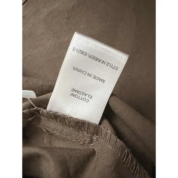 Sussan Taupe Brown Trench Shirt Dress Size 14 Quiet Lagenlook Contemporary - Picture 7 of 13